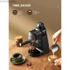Caférations de cafés Espresso Machine 3,5bar Espresso and Cappuccino Machine avec fonction de chauffage rapide 1-4 tasse de cafetière (noir) Y240403