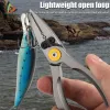 Tools Fishing Pliers Split Ring Opener Pliers Aluminum Alloy Multifunctional Fishing Line Cutter Accessories for Fisherman Angler
