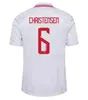 2024 Jersey de futebol da Dinamarca 24 25 EURO EROIKSEN HOME RED RED AWAT KJAER HOJBJERG CHRISTENSEN SKOV OLSEN BRAITHWAITE DOLBERG CHAMISTAS DE FUTEBOL