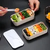 2024 حاوية طعام ساخنة للطعام Bento Box Japanese Thermal Snark Electric Contring Fox for Kids with Compartments Lunchbox - -