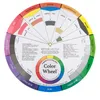 1/3PCS 12/18 Colors Tattoo Pigment Colors Wheel Paper Card Supplies Three-tier Mix Guide Central Circle Rotate Tattoo Accessory