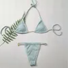 2023 Yisiman Nieuwe Silver Thread Special Fabric Split Bikini Strap Swimwear