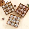 Party Decoration 9 st/Box Christmas Tree Balls Ornament 3.15 tum Hangable Ball for Home Shopping Mall Holiday Decorations
