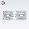 925 Silver Mosonite Earrings D-color VVS Unisex Earrings OMUO