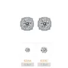 Wholesale 925 Sterling Silver Lab-grown Diamond Earrings Simple Style Jewelry Elegant Platinum- Plated