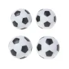 10pcs Tisch Fußballkugeln Ersatzfußballspiel Foosballs Mini Harz Tabletop Fußball Schwarz -Weiß -Bälle