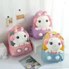 Sacs d'école en peluche pour enfants, cartable avec animaux de dessin animé, sac à dos mignon Kawaii pour filles, petit sac à bandoulière