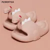 Cute Dinosaur Cartoon Childrens Summer Shoes Soft Eva Slides Boys Girls Beach Slippers Comfort Funny Design Kids Slippers 240318