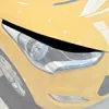 For Hyundai Veloster 2011-2017 Gloss Black Car Front Headlight Eyebrow Eyelid Trim Sticker Cover ABS Decorative Auto Frame