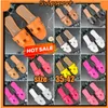 Designer Leather Ladies Sandals Summer Flat Shoe Fashion Beach Women Sliprs Letter Trad Plus Ladies Black Brown Classic