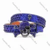 BB Belt Men Women BB Simon Belt Luxury Designer Belt Retro Needle Buckle Belt 20 Color Crystal Diamond 897