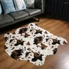 Carpets MustHome Cute Cow Print Rugs And For Living Room Western Cowboy Decor Faux Hide Rug Kids 140x160cm