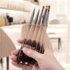 Factory Direct aanbod Nieuwe nail art Painting Pen Kleine taille staaf trekpengel platte kop ronde kopborstel grensoverschrijdend aanbod