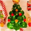 Décoration de fête Balloons de Noël kit gonflable Larte vert pour les entrées à domicile