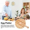 Rangement de cuisine rond Plateau d'oeuf deviled Affichage multi-grilles