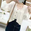 Women's Blouses Dames Vintage Floral Lace V-Neck Chiffon Top Elegant Hollow Out Long Sleeve Blouse Lady Spring Summer Casual Shirt Daily