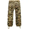 Pantalon de cargaison masculine Pantalon militaire de camouflage multi-poche de haute qualité de haute qualité.