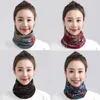 Schals Mehrzweck-Frauen-bedruckter Schal-Mode-beiläufiger magischer Kopftuch-Herbst-Winter-falscher Kragen-weiche Baumwollhaube