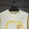 Women's T-Shirt Designer Luxury Fashion Brand, Classic Interlocking Puppy Spray Printed Short Sleeved T-Shirt, Summer Slant och Casual High Version Q0W7