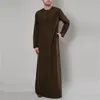 Manica lunga Aman Abaya Jubba Thobe per uomo Caftano Pakistan Musulmano Arabia Saudita Djellaba Islam Abbigliamento Abito da preghiera Afgano 240328