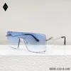 Sunglasses Rimless Goggles Fashion Men And Women High Quality Alloy Windproof Dustproof Shades UV