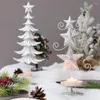 Titulares de vela Holas de Natal decorativo Sparkling Tree Elk Candlestick Christmas Festivas com estábulo