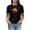 Frauenpolos Binde Kämpfer Sonnenuntergang T-Shirt Grafik Frauen Womans Kleidung