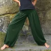Pantaloni da donna gamba larga da donna alla moda color solido elastico pantaloni lunghi lunghi 2024 sping estate estate da spiaggia da spiaggia mutandine