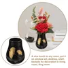 Vasi Black Ceramic Vase Flower Disposition Tabletop Oro Decorazioni oro