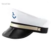 Berets nautics hoed voor volwassen rollenspel Halloween Party Cosplay Tophat Stage -uitvoeringen Navy Headwear XXFD