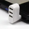 USB Hubs Mini 2.0 Hub MTI Splitter 3-USB-portar Hållbar roterande expander med liten och kompakt storlek MTIFUNCTION DROP LEVERING Datorer OT3D8