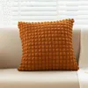 Pillow Durable Polyester Case Elegant Solid Color Square For Modern Home Decoration Sofa Bedroom