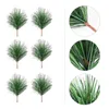 Decoratieve bloemen 24 PCS Garland Artificial Pine Branch Christmas Decoratie Ornament Party Supplies Picks For Cones Tree Branches Plant