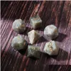 Loose Gemstones Natural Labradorite Polyhedral Dice 7Pcs Set Dungeons Dragons Stone Dnd Rpg Games Ornaments Spot Goods Wholesale Accep Otirq