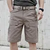 Men's Shorts Tactical Pants For Men Waterproof Outdoor Hiking Cargo Short Pant Military Casual Multi-pocket Wear-resisting Male