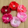 Haarschmuck 20 teile/los 3,54 Zoll Sommer Stil Kinder Shabby Blume 4 Schichten mit Perle Zentrum Für Mädchen Stirnband MH92