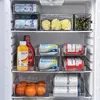 Kitchen Storage Self Rolling Beverage Rack Novel Accessories Pull-out Type Double Layer Can Fridge Organizer