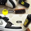 Kit 4 -stycken Set Professional Shoes Care Kit Cleaner Portable för läderskor Sneakers Rengöring Deep Cleaning Agent Set Brush Tool