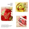 Украшение для вечеринки Раскрашенный рождественский шар Мультяшные яркие цвета Широко используемый прочный материал Легко повесить Цветные АБС-пластики