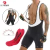 Vêtements Xiger Cycling Bibs Shorts avec Pocket Back Cutout Houstable Men's Boded Bike Colks Triathlon Men's Pro Licra Bicyle Shorts