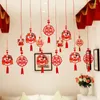 Party Decoration Happy Word Pull Flower Pendant Wedding Room Bedroom Living Layout Supplies Set