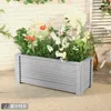 Decorative Plates Planting Box Large Flower Pot Wood Wooden Rectangular Planter