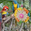 その他の鳥の供給天然オウムチューおもちゃの木ヤシの葉の噛む涙の涙のおもちゃを採餌するコカチエルアフリカ灰色