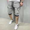 Mens Shorts Summer Jogging Short Pants Casual Fitness Streetwear Man Mti-Pocket Sport Hip Cargo Drop Delivery Apparel Clothing Dhcpf