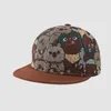 Bérets Chapeaux pour enfants Spring and Automne Floral Tissu enveloppé Hip Hop Hop Kid's Casual Cartoon Flat Rim Baseball Cap