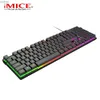 Toetsenboards IMICE AK-600 WIRED KEYBOARD USB COMPUTER Game Console Suspension Controller Drie kleuren achtergrondverlichting Toetsenbord geschikt voor pc laptopsl2404