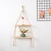 Tapestries Nordic Bohemian Long Tassel Tapestry Storage Rack Hand-woven Wall Hanging Decorative Crafts For Living Room Item Dropship