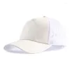 Ball Caps 2024 Summer Glitter High Baseball Cap Female Snapback Hat Casual Black White Pink Mesh Trucker For Women Gorra