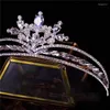 Clip per capelli squisiti Accessori per donne corona Accessori per matrimoni Ornamenti di fidanzamento Ornamenti da sposa Acqua Drop Dropse Tiaras Regalo An466