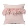 Pillow Wurf Hülle Plüsch Pelzabdeckung Feder Samt für Home Room Sofa Dekor 45 cm